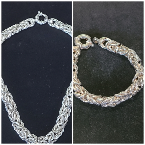 Jewelry - Italian byzantine sterling silver set